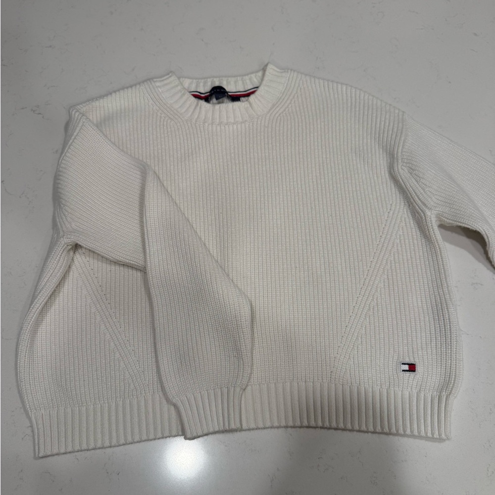 Tommy Hilfiger Ivory Knit Pullover